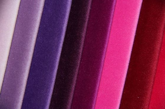 Sunscreen Suede Velvet Fabric Polyester Purple Suede Upholstery Fabric